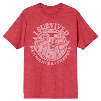 Men's Five Nights at Freddy's "I Survived" Group Portrait Graphic Tee