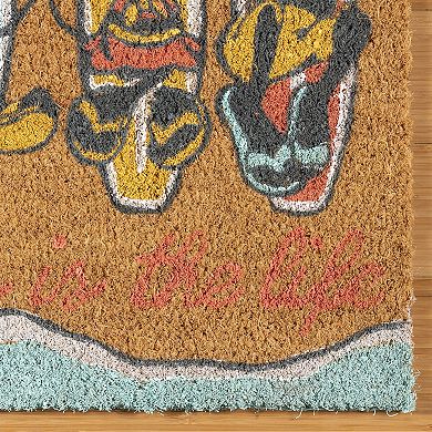 Disney's Mickey Mouse Summer Beach Natural Coir Mat