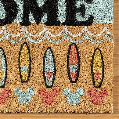 Disney's Mickey Mouse Summer Welcome Natural Coir Mat