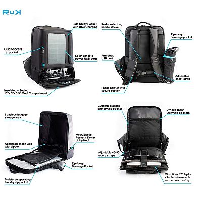 RuK Solar Pickleball Backpack