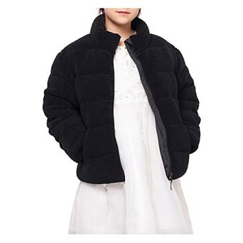 Girls' Rokka&Rolla Sherpa Puffer Jacket Coat