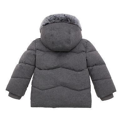 Baby Boy Rokka&Rolla Sherpa-Lined Hooded Puffer Jacket