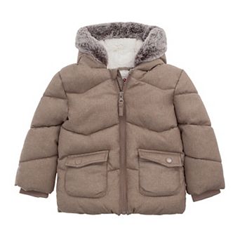Baby Boy Rokka&Rolla Sherpa-Lined Hooded Puffer Jacket