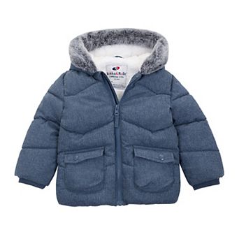 Baby Boy Rokka&Rolla Sherpa-Lined Hooded Puffer Jacket