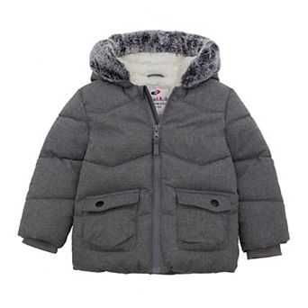 Baby Boy Rokka&Rolla Sherpa-Lined Hooded Puffer Jacket