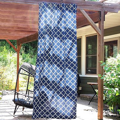 Sunnydaze Outdoor Curtain Panel - Blue - 52 in x 108 in - Set of 2
