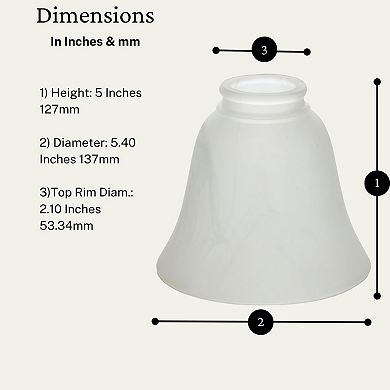 4-pack Ceiling Fan Light Covers -white Alabaster Glass Shade4-pack