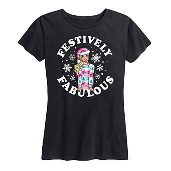 Women's Barbie® Festively Fabulous Graphic Tee