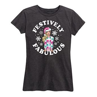 Women's Barbie® Festively Fabulous Graphic Tee