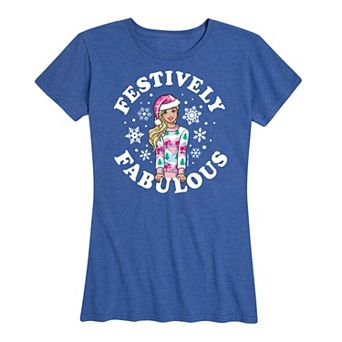 Women's Barbie® Festively Fabulous Graphic Tee