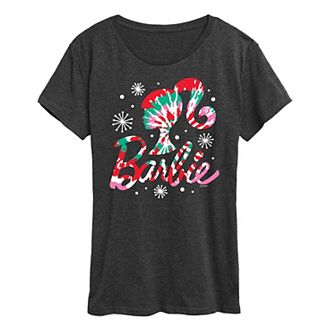 Women's Barbie® Holiday Tie Dye Logo Graphic Tee