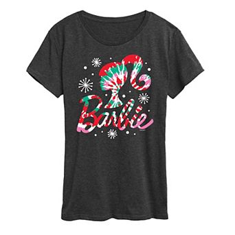Women's Barbie® Holiday Tie Dye Logo Graphic Tee