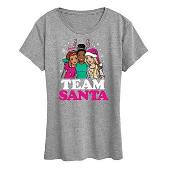 Women's Barbie® Team Santa Graphic Tee