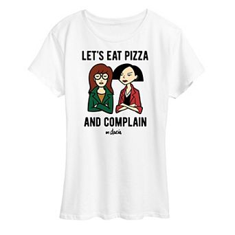 Women's Daria Pizza And Complain Graphic Tee