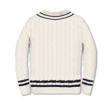 Gioberti Kids 100% Cotton V-neck Cable Knit Sweater