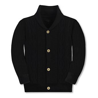 Gioberti Kid's 100% Cotton Knitted Shawl Collar Cardigan Sweater