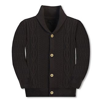 Gioberti Kid's 100% Cotton Knitted Shawl Collar Cardigan Sweater