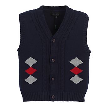 Gioberti Boy's 100% Cotton Diamond Knitted Vest