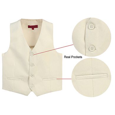 Gioberti Kids 4 Button Formal Suit Vest