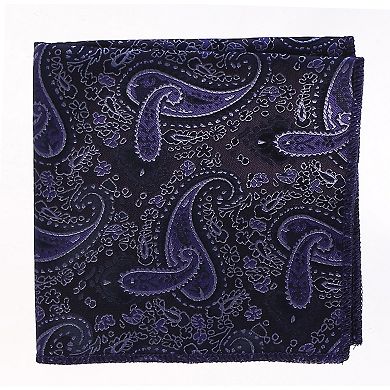 Gioberti Boy's 4pc Paisley Vest Set - Vest, Bowtie, Tie, Pocket Square