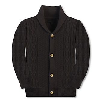 Gioberti Boy's 100% Cotton Knitted Shawl Collar Cardigan Sweater