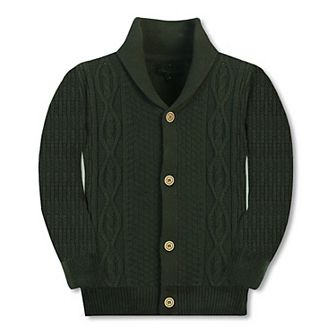 Gioberti Boy's 100% Cotton Knitted Shawl Collar Cardigan Sweater