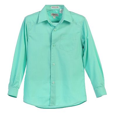 Gioberti Kid's Long Sleeve Solid Dress Shirt