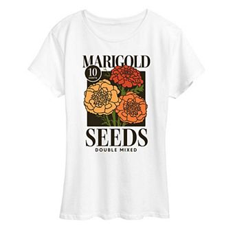 Women's Marigold Seeds Graphic Tee