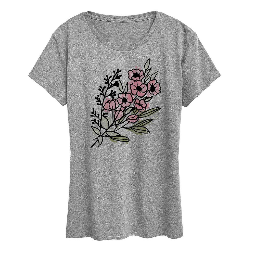 Flower Graphic Print Tee