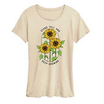 Women's Sunflower Quote Graphic Tee