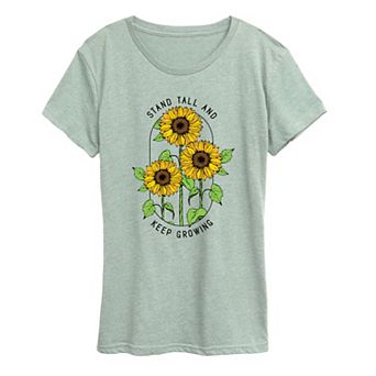 Women's Sunflower Quote Graphic Tee