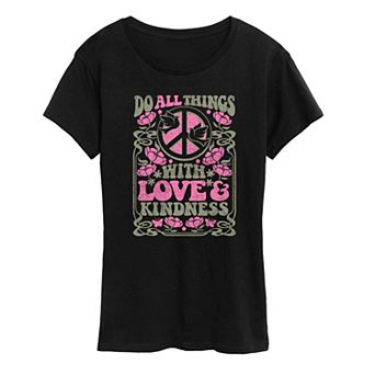 Women's Do All Things Love and Kindness Graphic Tee