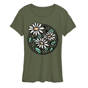 Women's Wildflower Circle Graphic Tee