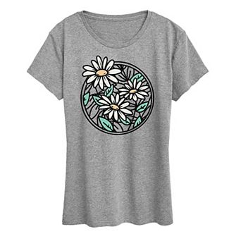 Women's Wildflower Circle Graphic Tee