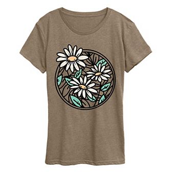 Women's Wildflower Circle Graphic Tee