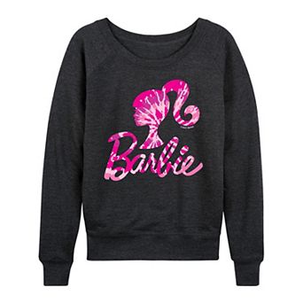 Women's Barbie® Logo French Terry Long Sleeve Tee