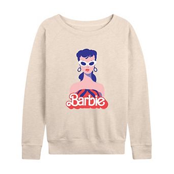 Women's Barbie® Red Logo French Terry Long Sleeve Tee
