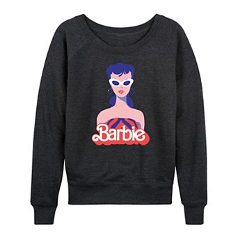 Women's Barbie® Red Logo French Terry Long Sleeve Tee