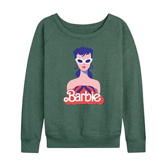 Women's Barbie® Red Logo French Terry Long Sleeve Tee
