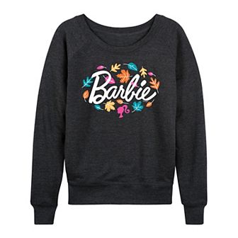 Women's Barbie® Leaf Logo French Terry Long Sleeve Tee