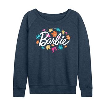 Women's Barbie® Leaf Logo French Terry Long Sleeve Tee