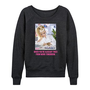 Women's Barbie® Already Tired French Terry Long Sleeve Tee