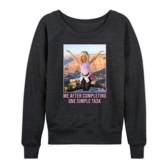 Women's Barbie® One Simple Task French Terry Long Sleeve Tee