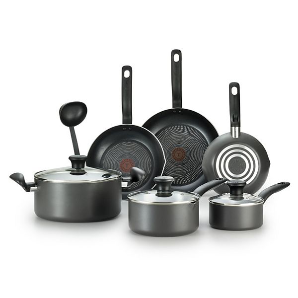 T-Fal A821SA94 Initiatives 10-Piece Cookware Set - Gray 