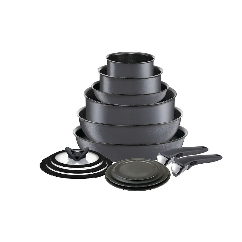 UPC 032406068513 product image for T-Fal Ingenio Expertise Platinum 14-pc. Non-Stick Cookware Set, Gray | upcitemdb.com