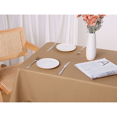 Rectangle Washable Water Resistance Tpu Table Cover 1 Pc, 55" X 71"