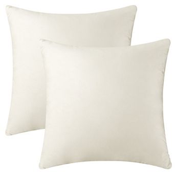 Velvet Modern Solid Couch Sofa Home Decorative Pillow Covers 2 pc 18" x 18"