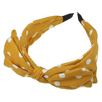 Polka Dots Wide Bow Headbands Fashion with Bow Knotted for Girl Women