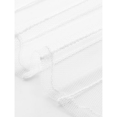 Plus Size Shirt for Women Mesh Sheer Long Sleeve Button Down See Through Tops Blouses