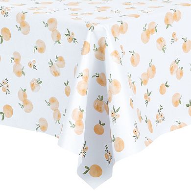Pvc Resistant Dinner Restaurant Waterproof Table Cover 1 Pc, 55" X 87"